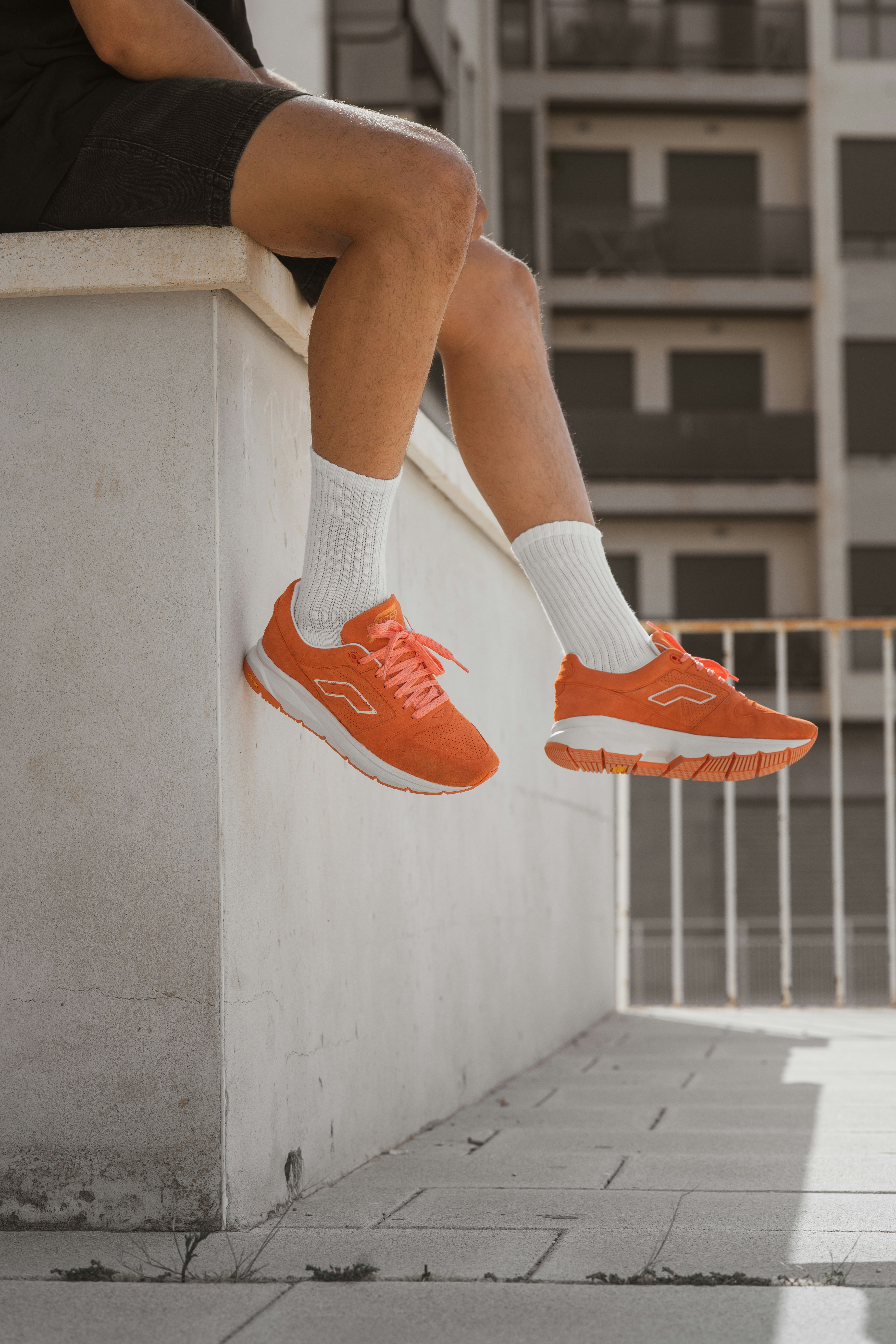 Orange Gym Shoes